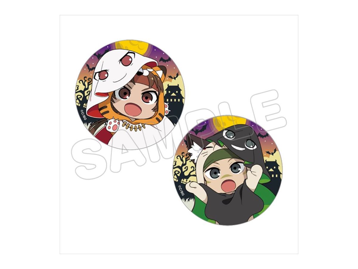 Gakuen Basara: Can Badge Set: Yukimura & Sasuke Halloween Ver.