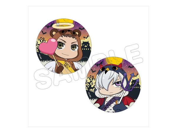Gakuen Basara: Can Badge Set: Ieyasu & Mitsunari Halloween Ver.