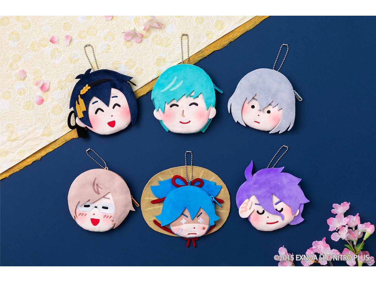 Touken Ranbu: Wakuwaku Honmaru Stamp Charapo Series Okao Pouch vol.1 1Box (6pcs)