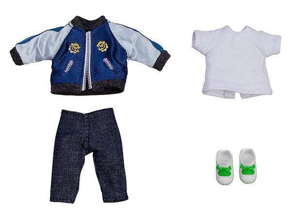 Nendoroid Doll Clothes Set Sukajan (Souvenir Jacket) (Blue)