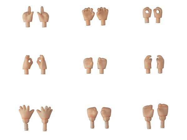 Nendoroid Doll: Hand Parts Set (peach) (Reissue)