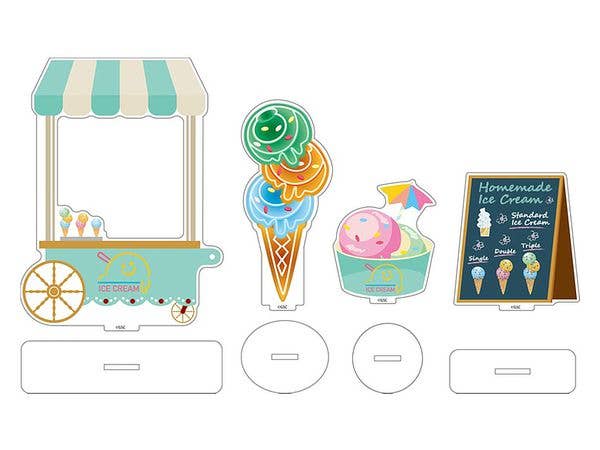 Nendoroid More Acrylic Stand Decorations: Ice Cream Parlor