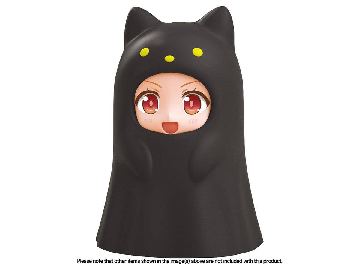 Nendoroid More Kigurumi Face Parts Case (Ghost Cat: Black)