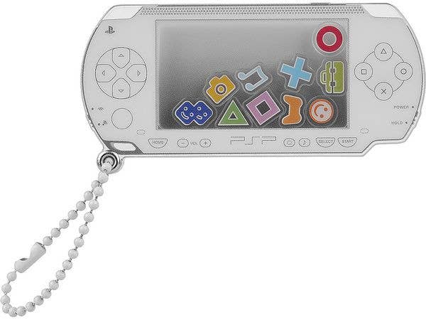 PlayStation: PSP(TM) (PlayStation(TM)Portable) Rattle Acrylic Keychain: White Ver.