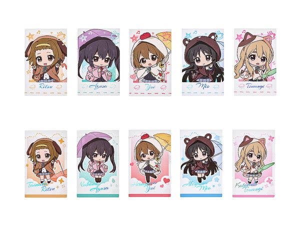K-ON! Fluffy Rain Series Collectible Instant Photo-Style Card Box (2 Piece Set/All 5 Sets) 1Box 5pcs