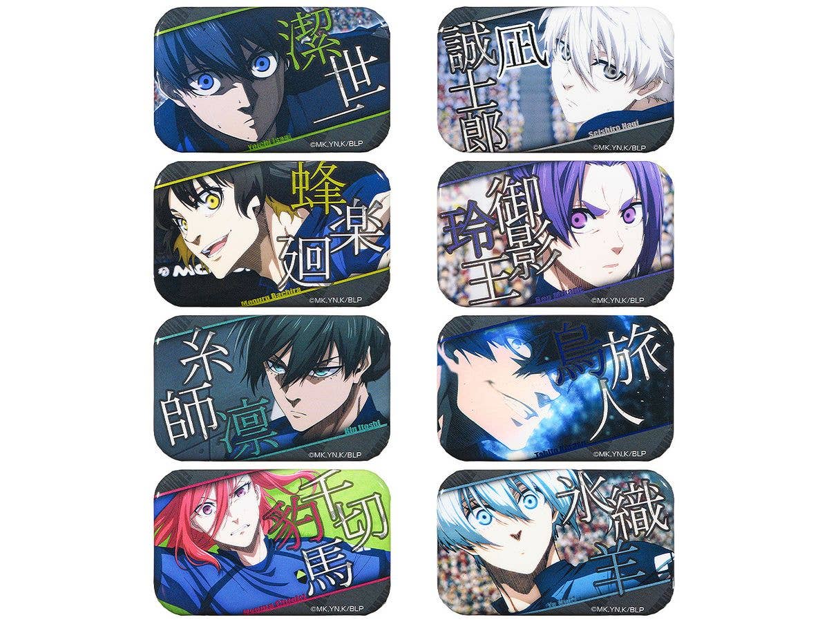 BLUE LOCK Collectible Scene Pinback Button 1Box 8pcs