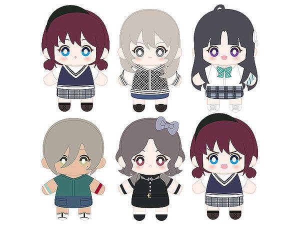 GIRLS BAND CRY Collectible Plushie Finger Puppet (Total of 6 Designs) 1Box 6pcs