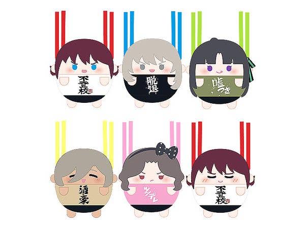 GIRLS BAND CRY Collectible Plushie Smartphone Holder (Total of 6 Designs) 1Box 6pcs