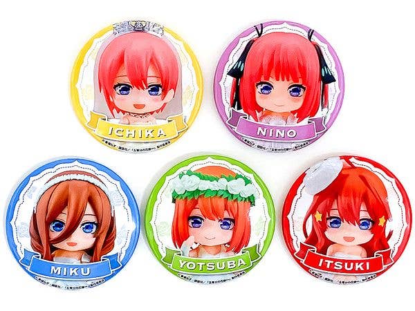 The Quintessential Quintuplets Nendoroid Plus Collectible Pinback Button 1Box5pcs