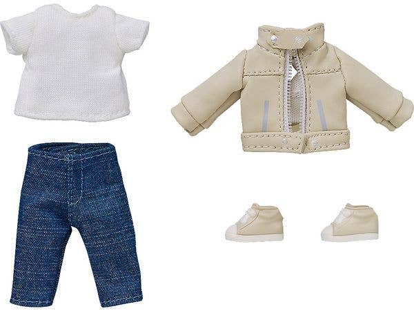 Nendoroid Doll Outfit Set: Leather Jacket (Ivory)