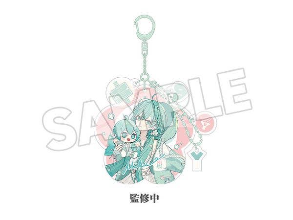 Hatsune Miku Miku Hug Series Acrylic Keychain: Flower Ver.
