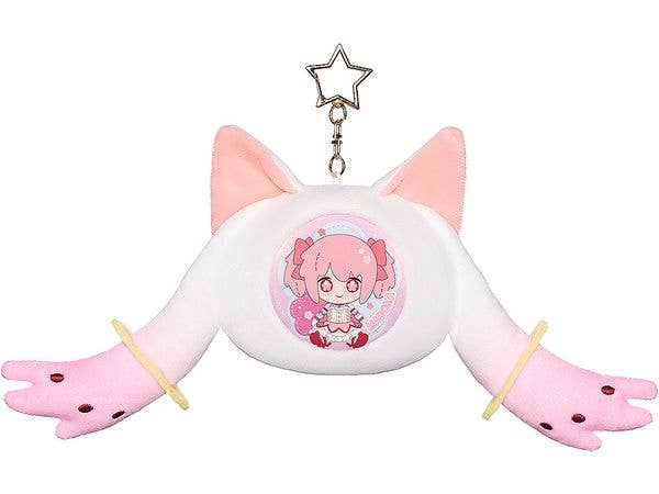 Puella Magi Madoka Magica the Movie -Rebellion- Fluffy Keychain Pinback Button Case