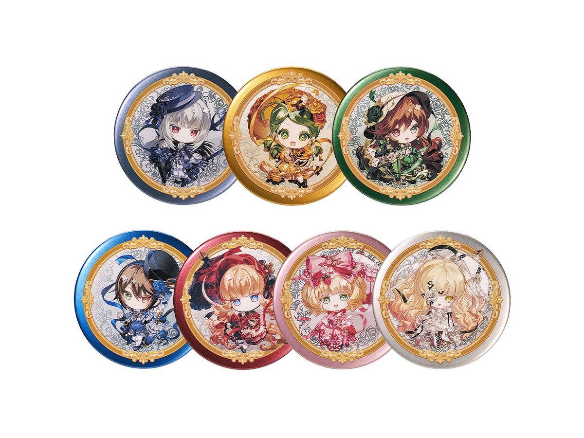 Rozen Maiden Ribbon Series: Collectible Pinback Button Box 1Box 7pcs