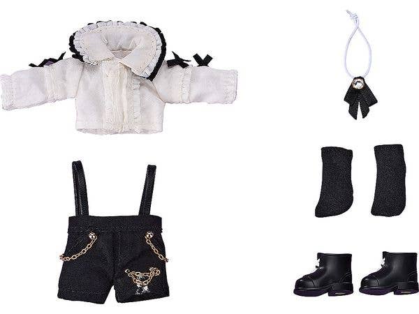 Nendoroid Doll Outfit Set: Suspender Shorts Set (White & Black)