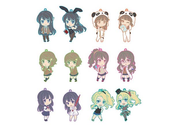 Rascal Does Not Dream of Bunny Girl Senpai: Nendoroid Plus Trading Rubber Keychain: 1Box (12pcs)