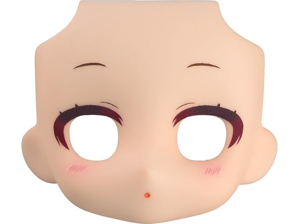 Nendoroid Doll Customizable Face Plate - Narrowed Eyes: With Makeup (Cream)
