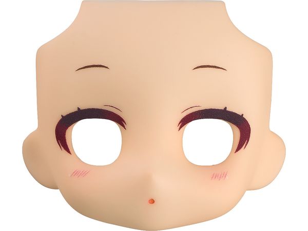 Nendoroid Doll Customizable Face Plate - Narrowed Eyes: With Makeup (Almond Milk)