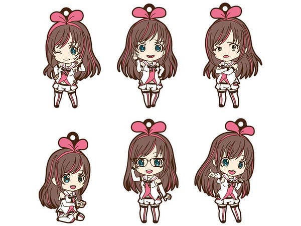 Kizuna AI: Nendoroid Plus Trading Rubber Keychain 1Box 6pcs