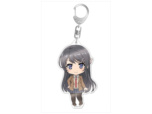 Rascal Does Not Dream of Bunny Girl Senpai: Nendoroid Plus Big Acrylic Keychain Mai Sakurajima 1