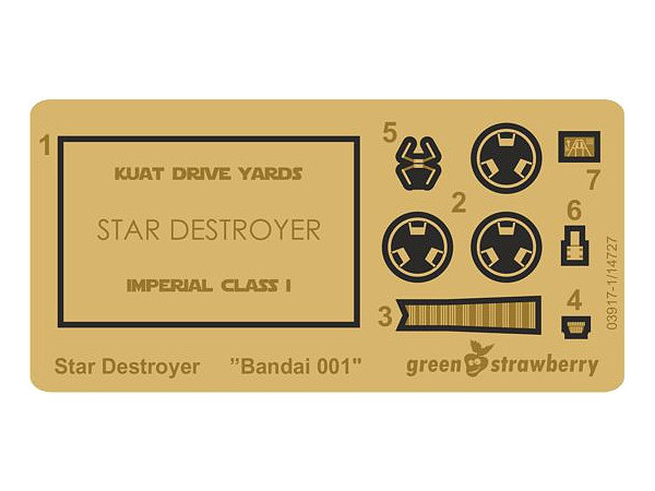 Star Destroyer Photo Etch Detail Set (Bandai)