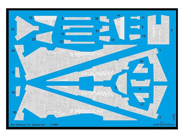 Imperial-Class Galactic Empire Space Battleship Decal (for Company B 001)