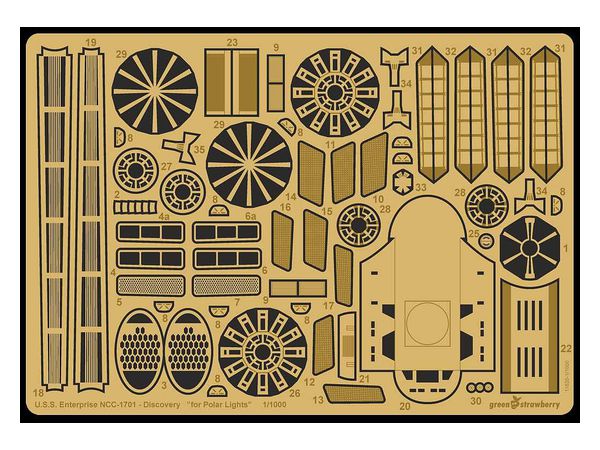 NCC-1701 Discovery Version Etching (for PL)