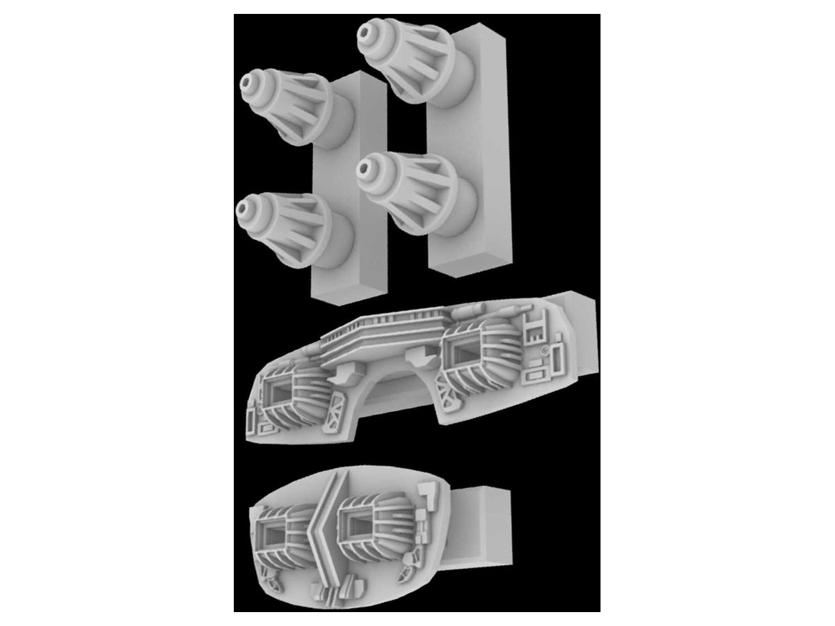 Miranda Class Starship Phaser & Torpedo Launcher (for AM)