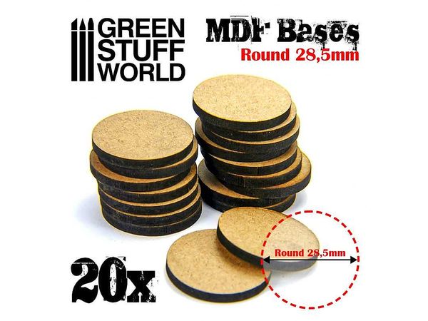 MDF Circular Base Set (Diameter 28.5mm)