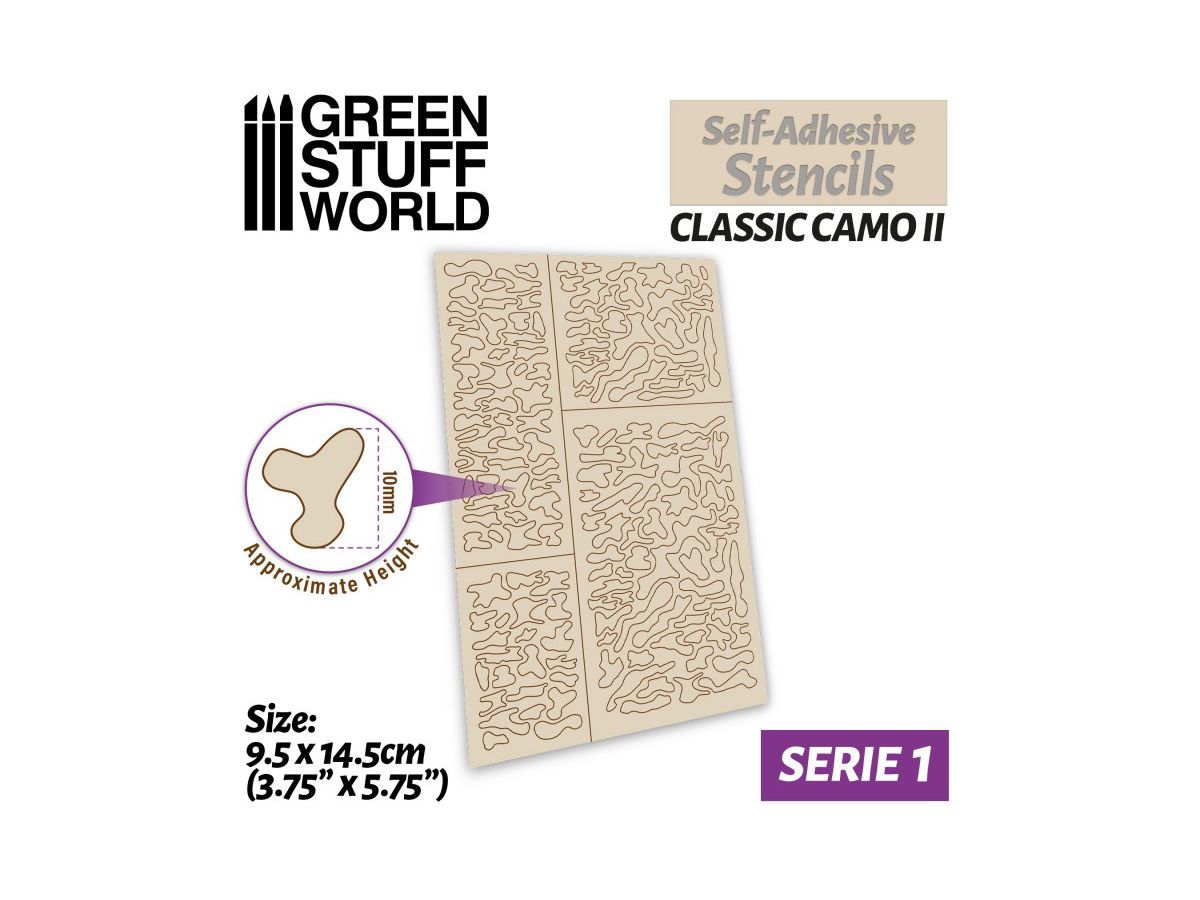 Stencil Sheet Classic Camo 2