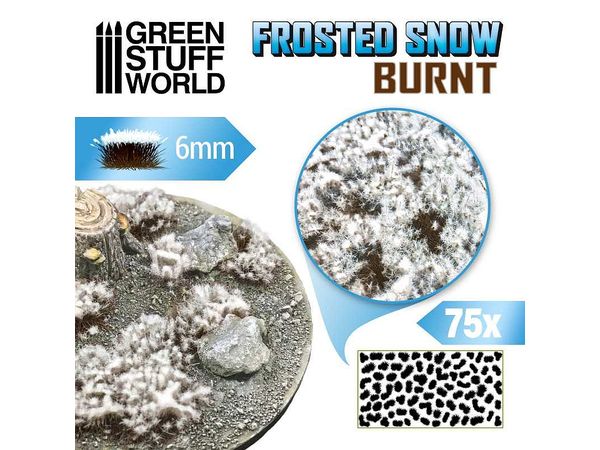 Scene Material Frozen Bush 6mm high Burnt (with Adhesive)