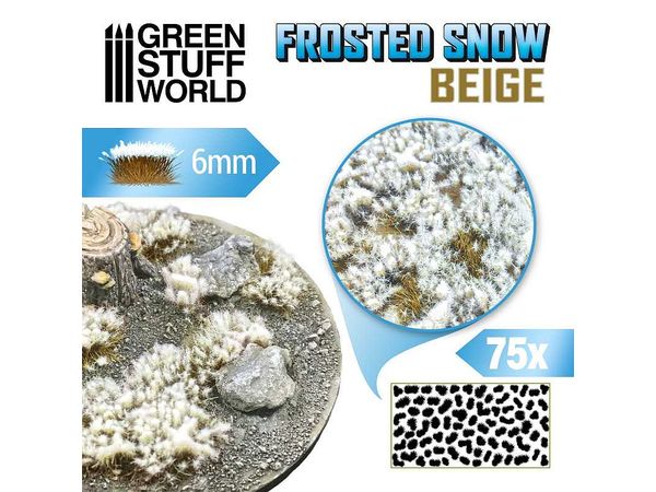 Scene Material Frozen Bush 6mm Height Beige (with Adhesive)