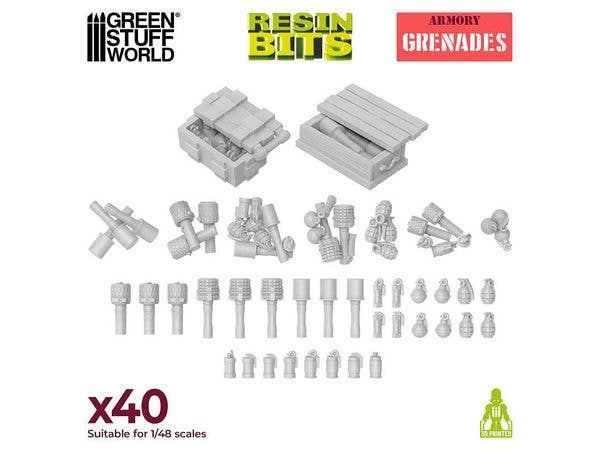 3D printed set - Grenades