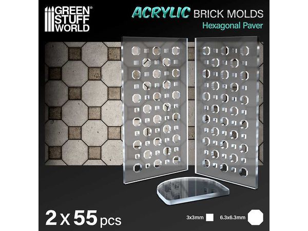 Diorama Accessories Acrylic Brick Octagonal Type