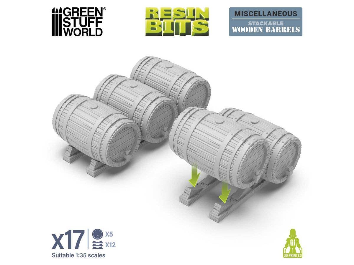 Stackable Wooden Barrels