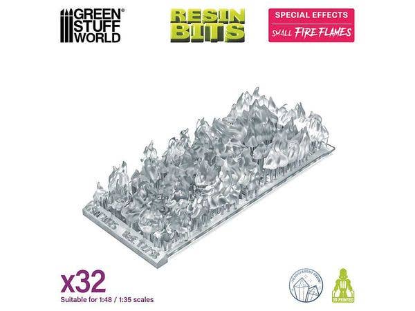 Resin Bits - Small Fire Flames (1/48-1/35)