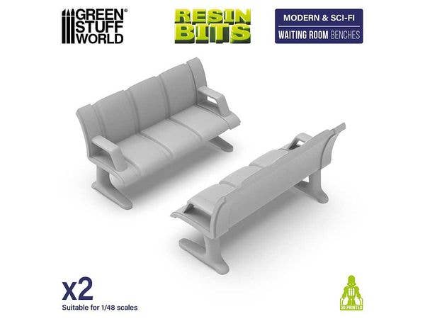 3D printed set - Waiting Room Benches
