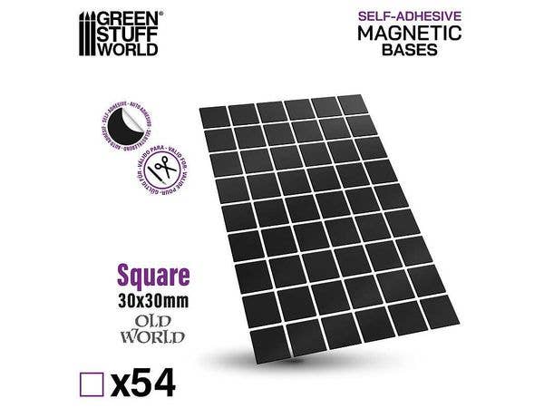 Square Magnetic Sheet Self-adhesive 30 x 30mm