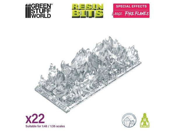 Resin Bits - Large Fire Flames (1/48-1/35)
