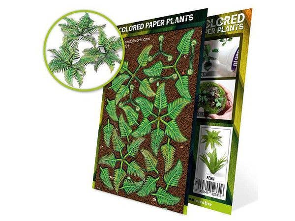Colored Paper Plants - Fern