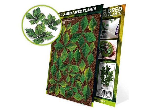 Colored Paper Plants - Burdock