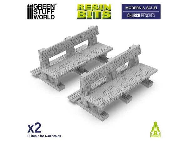 3D printed set - Church Benches