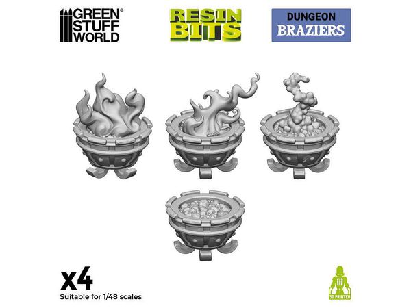 3D printed set - Braziers