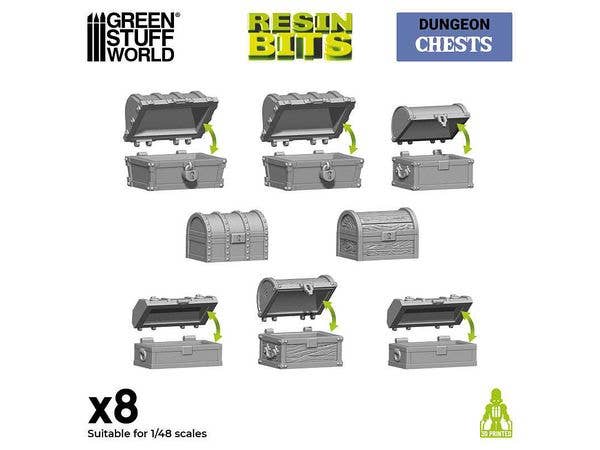 3D printed set - Chests (1:48-1:35)