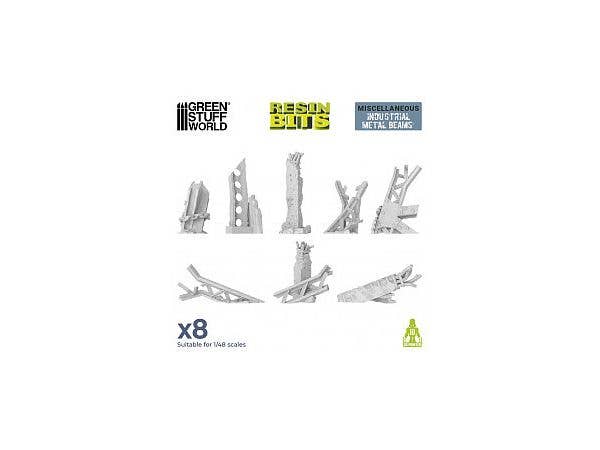 3D printed set - Industrial Metal Beams (1:48-1:35)