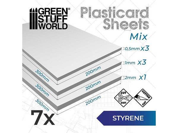Styrene Sheets Variety Pack x 7
