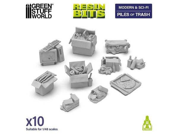 3D printed set - Piles of Trash