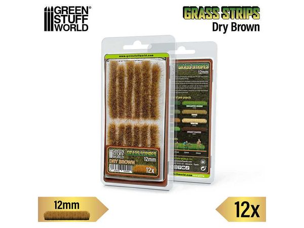 Grass Strips 12 mm - Dry Brown