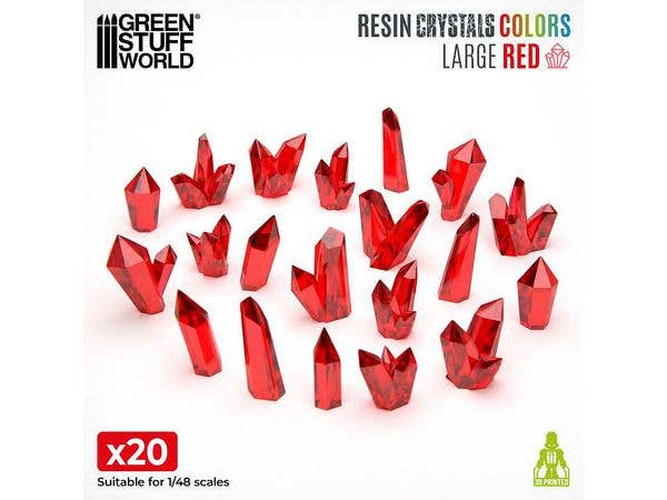 RED Resin Crystals - Large