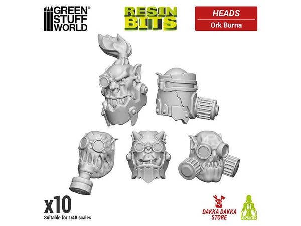 DakkaDakka - Ork Burna Heads (10pcs)