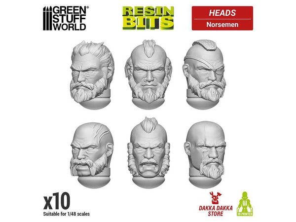 DakkaDakka - Norsemen Heads (10pcs)